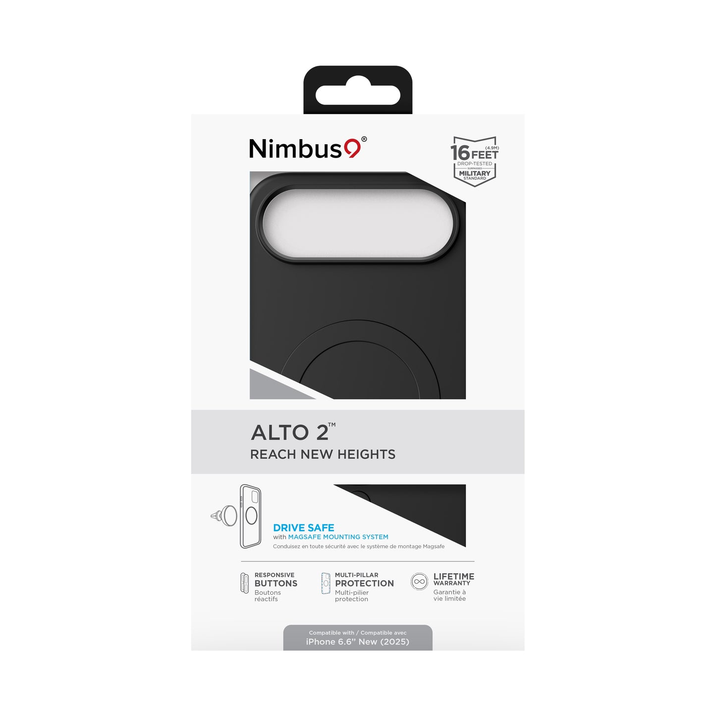 Nimbus9 Alto 2 iPhone Air MagSafe Case - Black