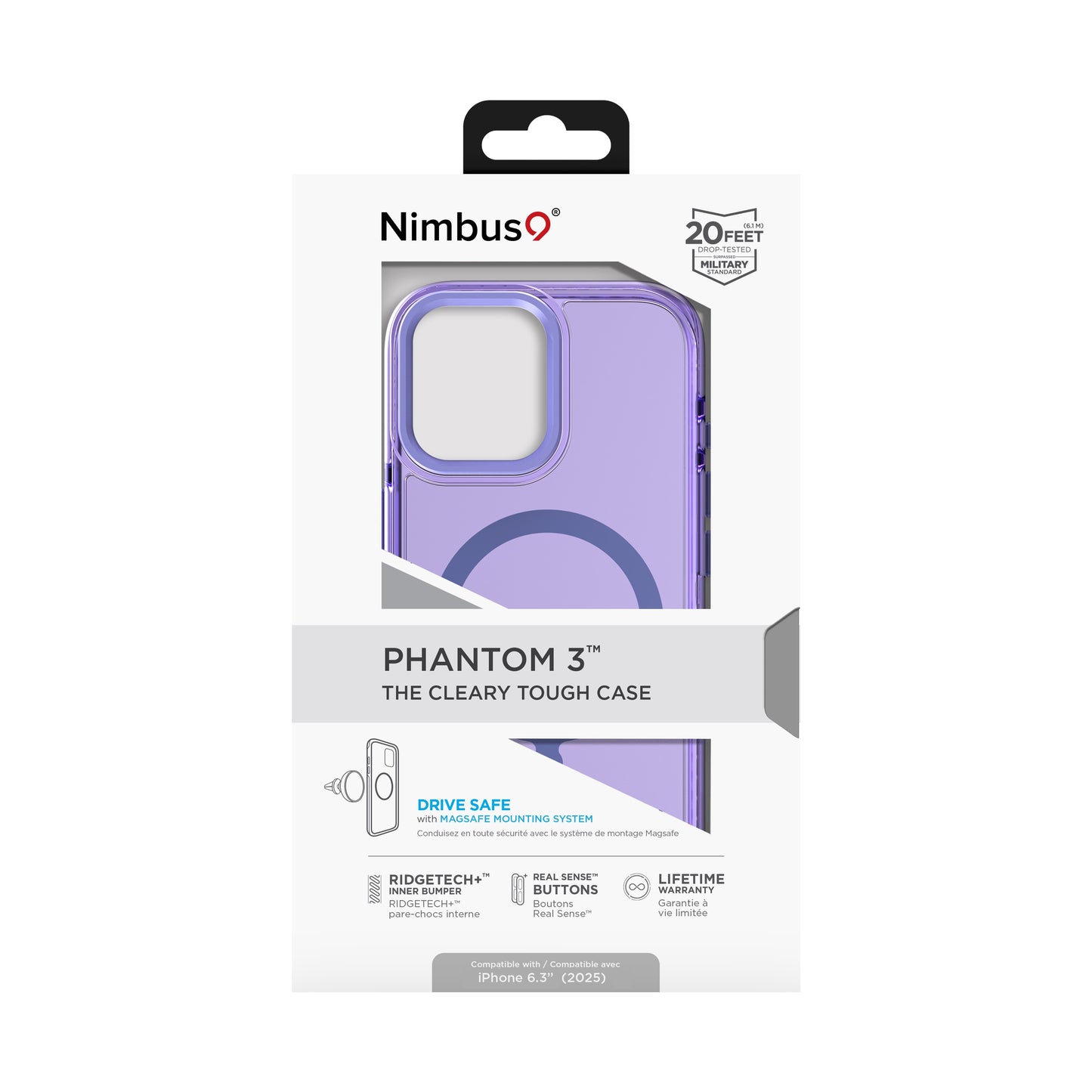 Nimbus9 Phantom 3 iPhone 17 MagSafe Case - Lilac