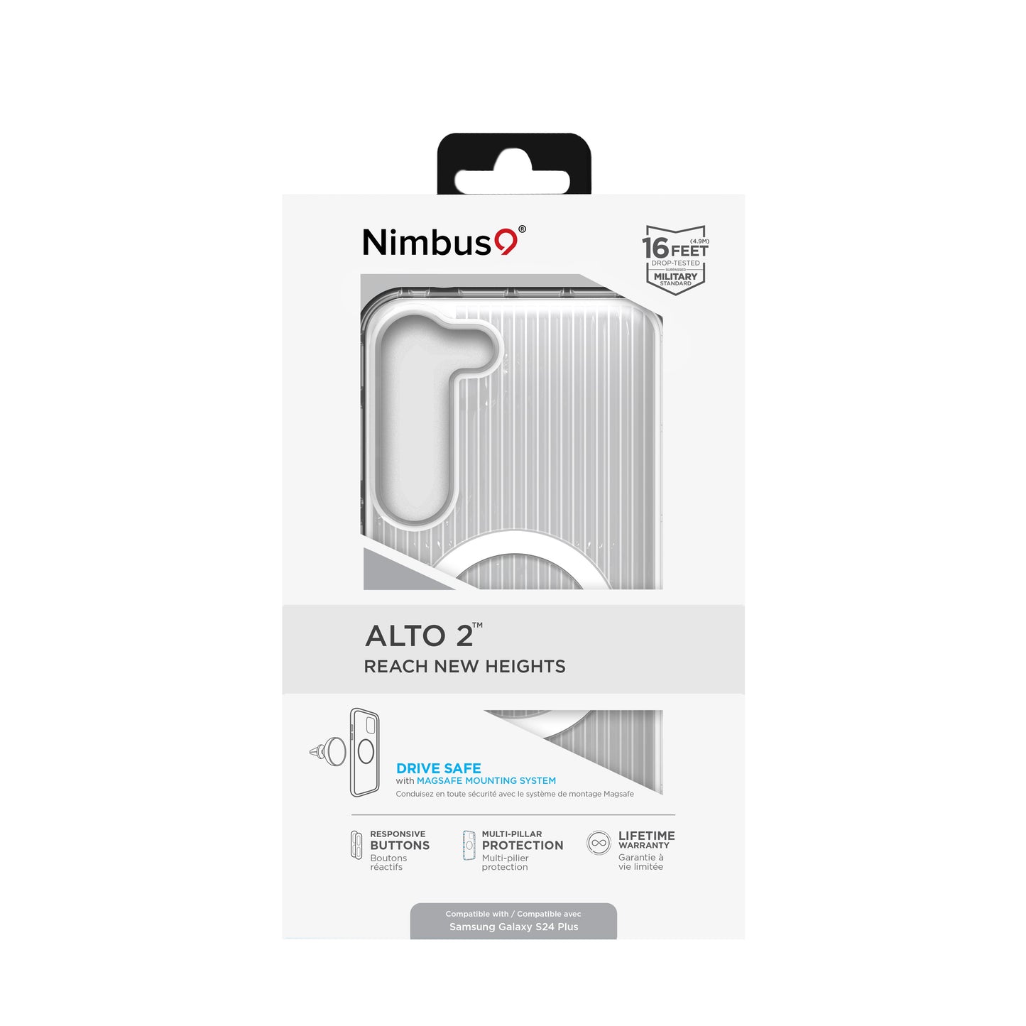 Coque Nimbus9 Alto 2 pour Galaxy S24 Plus – Transparente