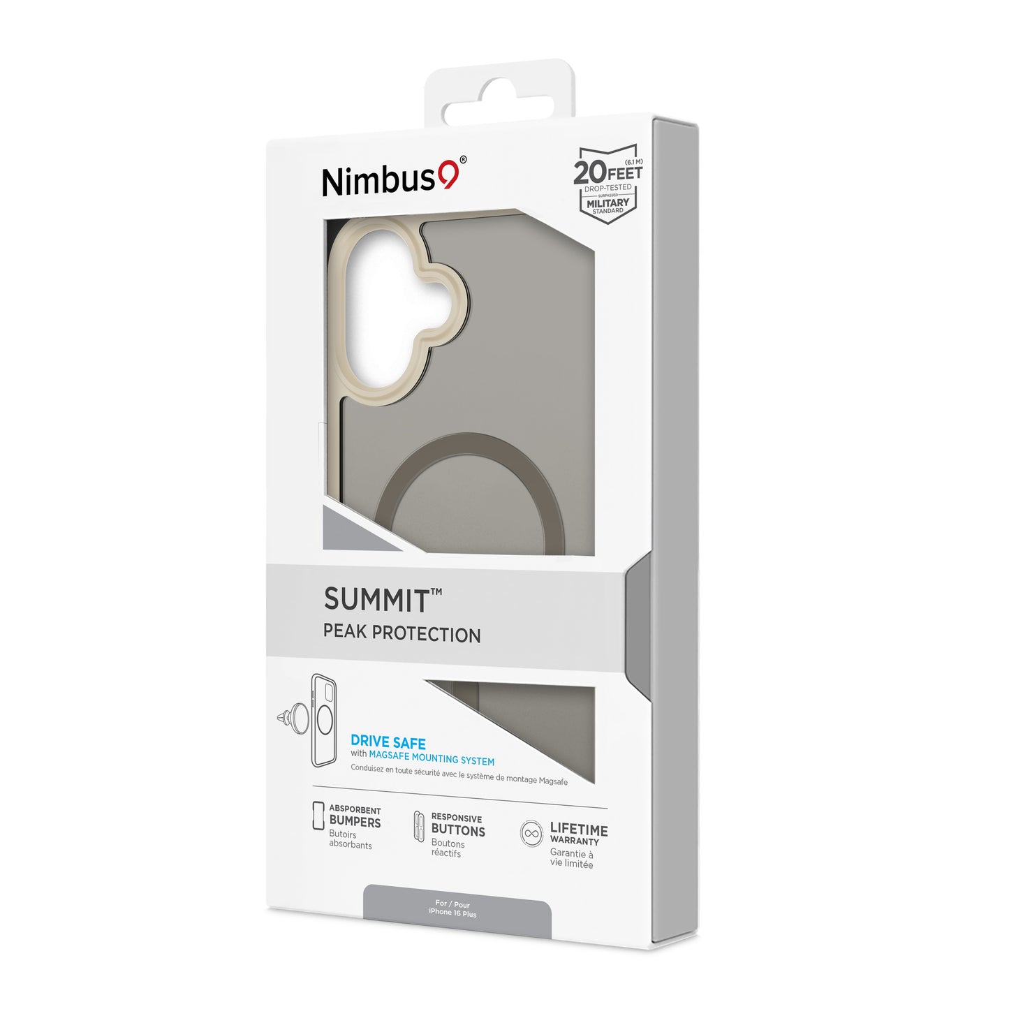 Nimbus9 Summit iPhone 16 Plus MagSafe Case - Frost Taupe