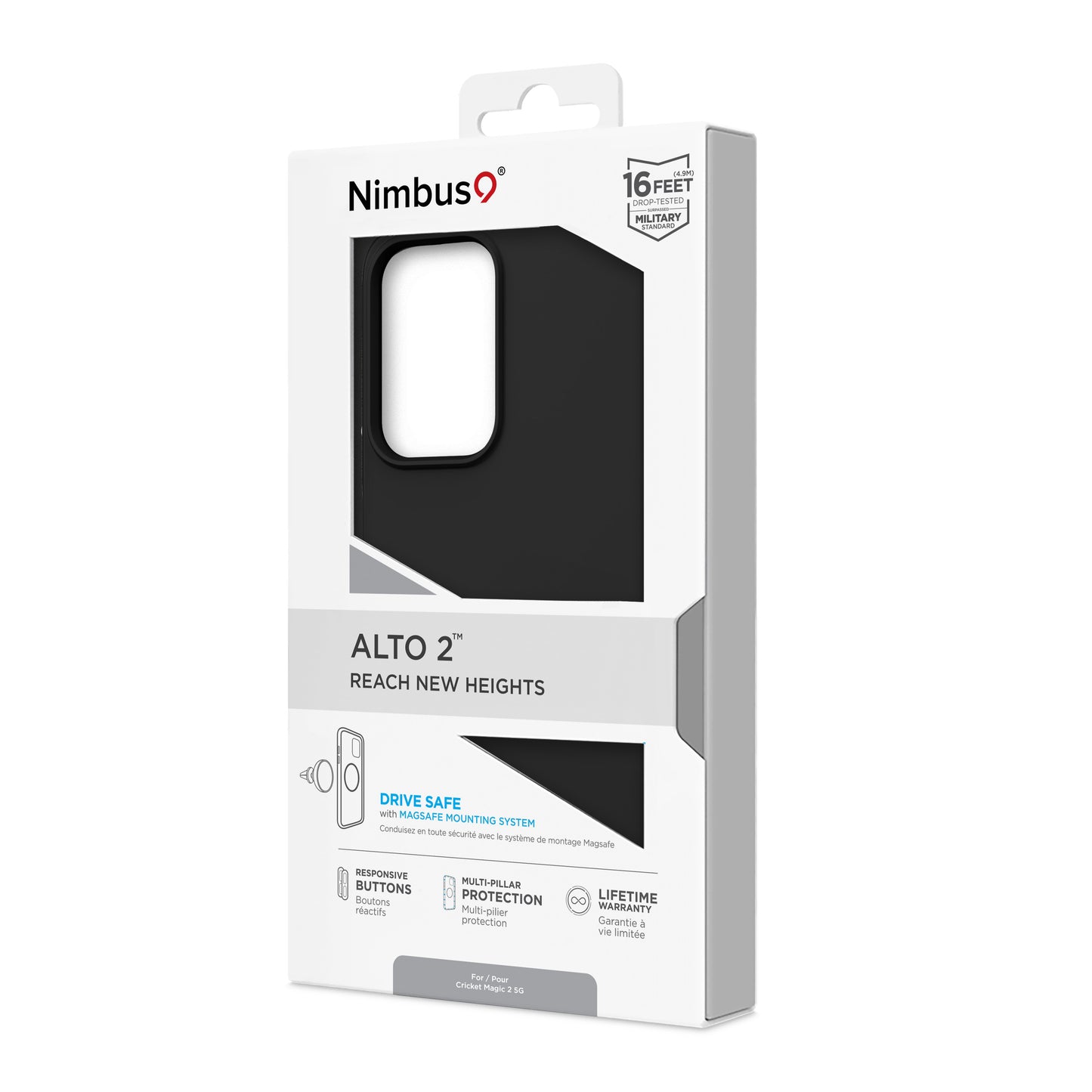 Nimbus9 Alto 2 Cricket Magic 2 5G Case - Black