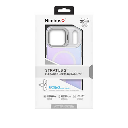 Nimbus9 Stratus 2 iPhone 17 Pro Max MagSafe Case with Kickstand - Frost