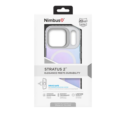 Nimbus9 Stratus 2 iPhone 17 Pro MagSafe Case with Kickstand - Frost