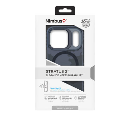 Nimbus9 Stratus 2 iPhone 17 Pro MagSafe Case with Kickstand - Blue Camo