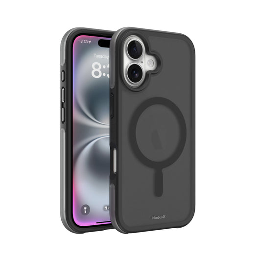 Funda MagSafe Nimbus9 Summit para iPhone 16 Plus - Negro escarcha