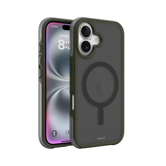 Funda MagSafe Nimbus9 Summit para iPhone 16 - Verde escarcha