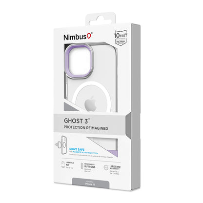 Nimbus9 Ghost 3 iPhone 15 MagSafe Case - Clear Lilac