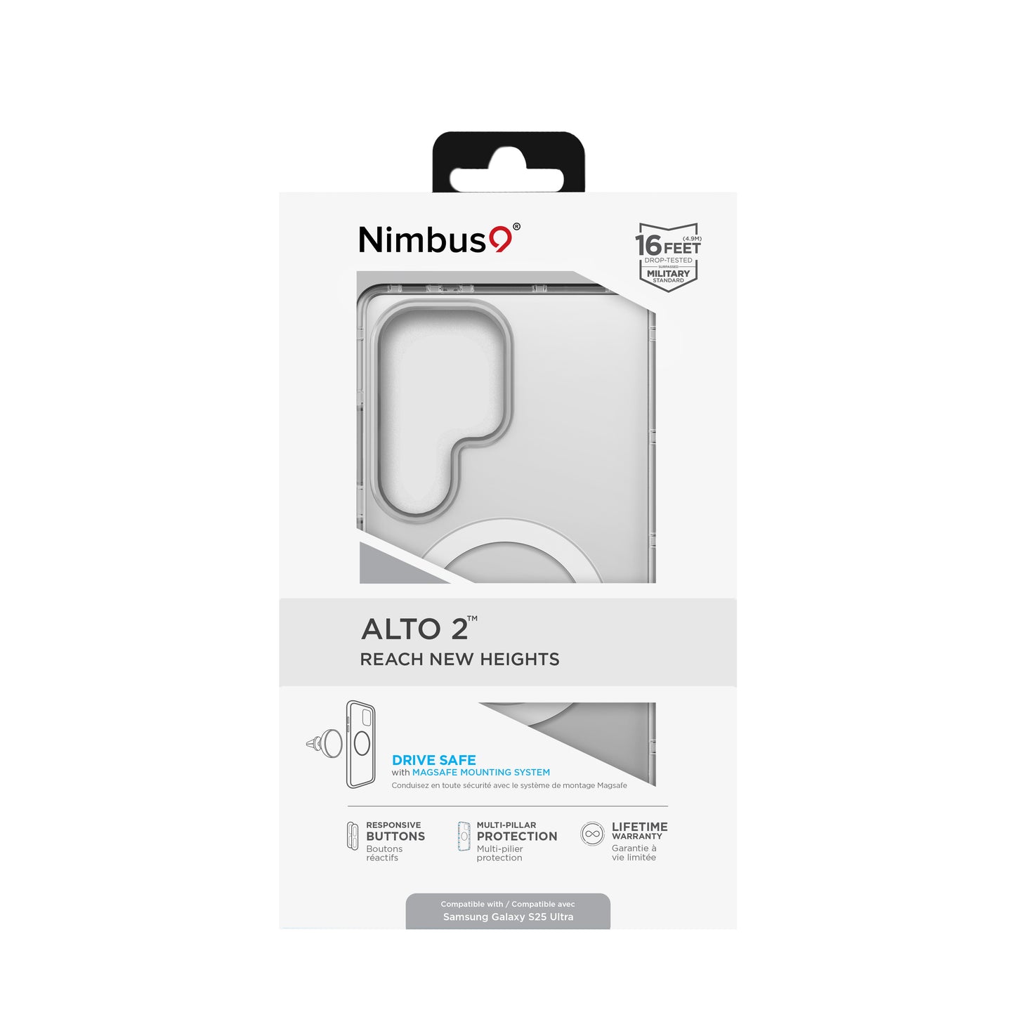 Funda Nimbus9 Alto 2 para Galaxy S25 Ultra - Transparente