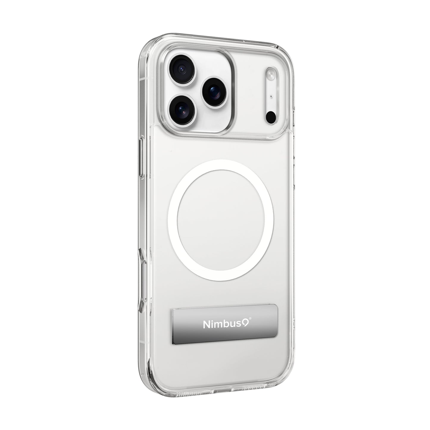 Nimbus9 Aero MagSafe Case for iPhone 17 Pro Max with Built-In Kickstand - Clear