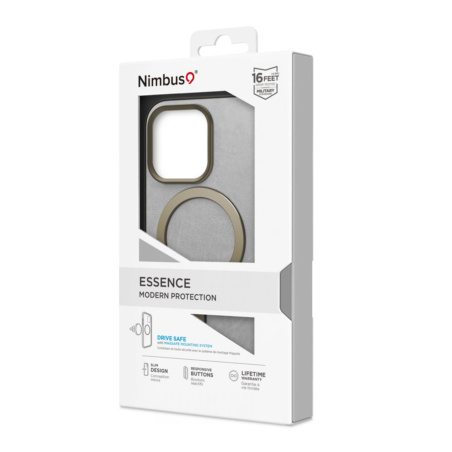 Coque Nimbus9 Essence MagSafe pour iPhone 15 Pro - Titane