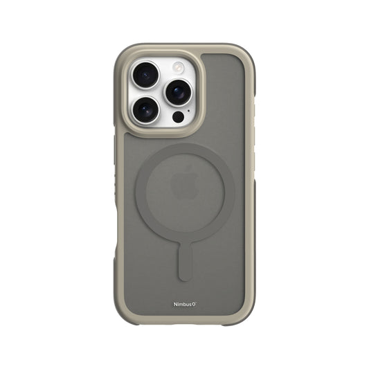 Funda MagSafe Nimbus9 Summit para iPhone 16 Pro - Gris topo escarchado