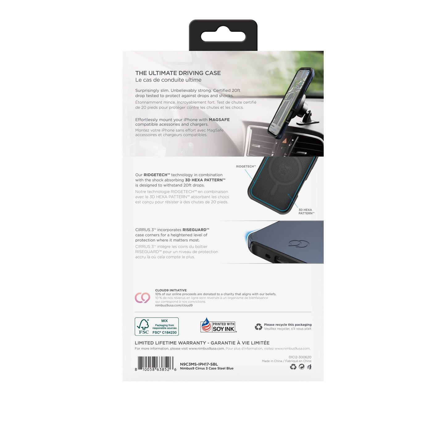 Nimbus9 Cirrus 3 iPhone 17 MagSafe Case - Steel Blue