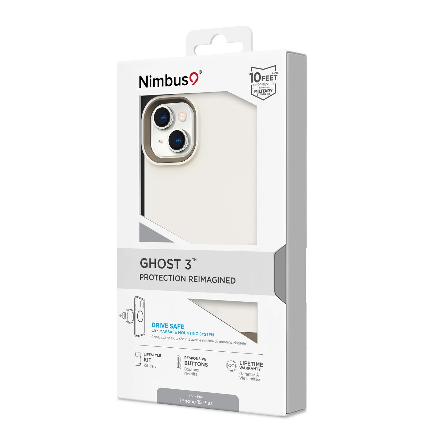 Nimbus9 Ghost 3 iPhone 15 Plus MagSafe Case - Neutral Taupe