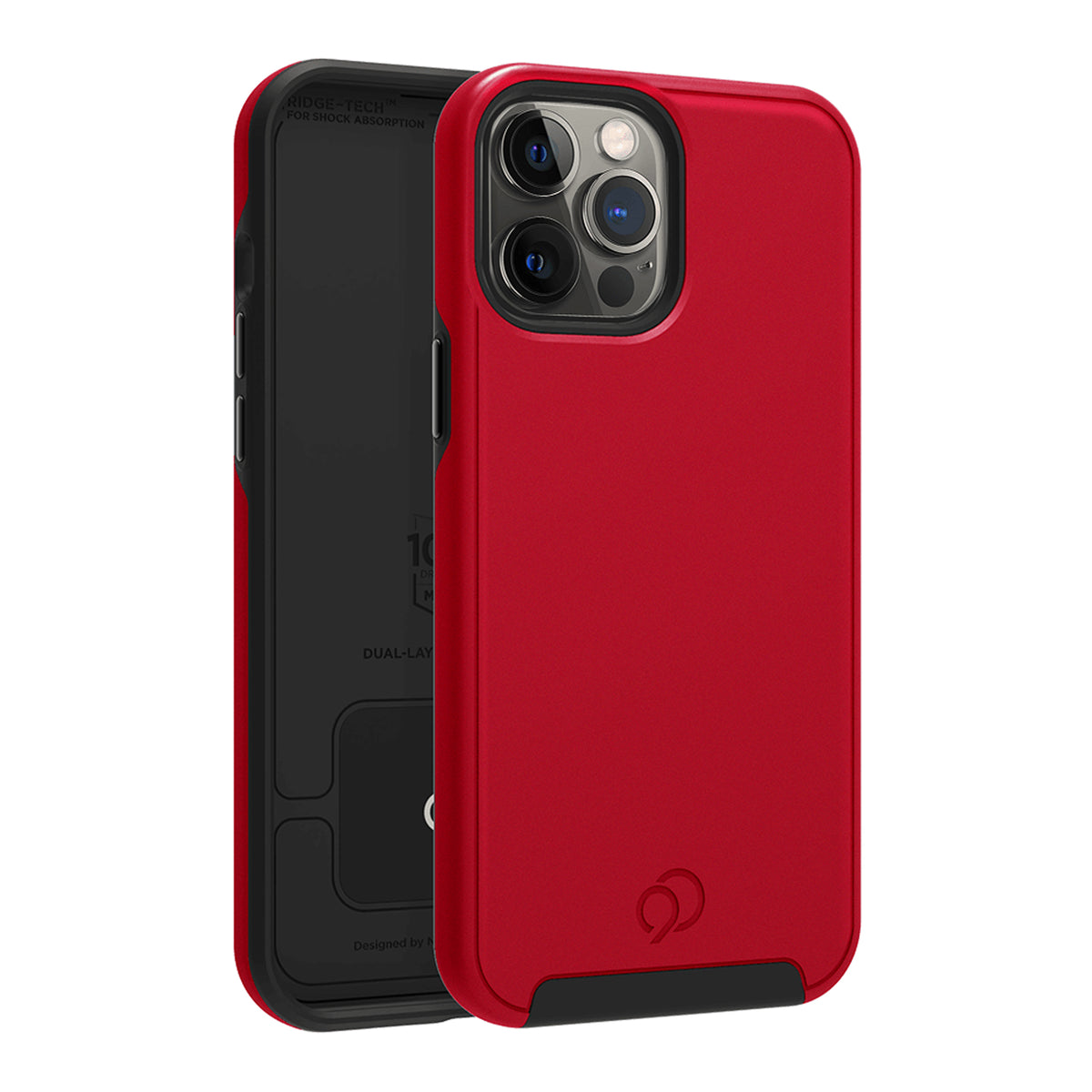 Funda Nimbus9 Cirrus 2 para iPhone 13 Pro Max/12 Pro Max - Carmesí