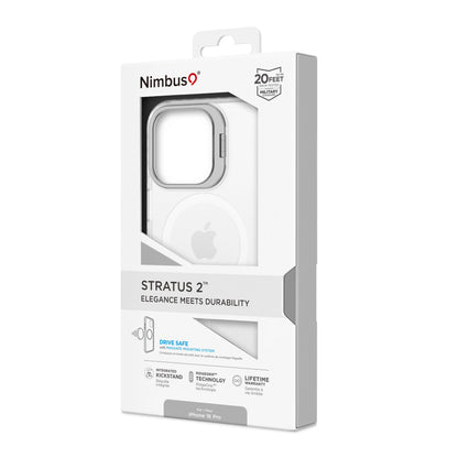 Coque MagSafe Nimbus9 Stratus 2 pour iPhone 16 Pro – Transparente