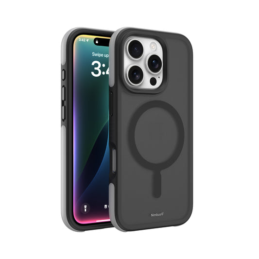 Coque MagSafe Nimbus9 Summit pour iPhone 16 Pro – Noir givré