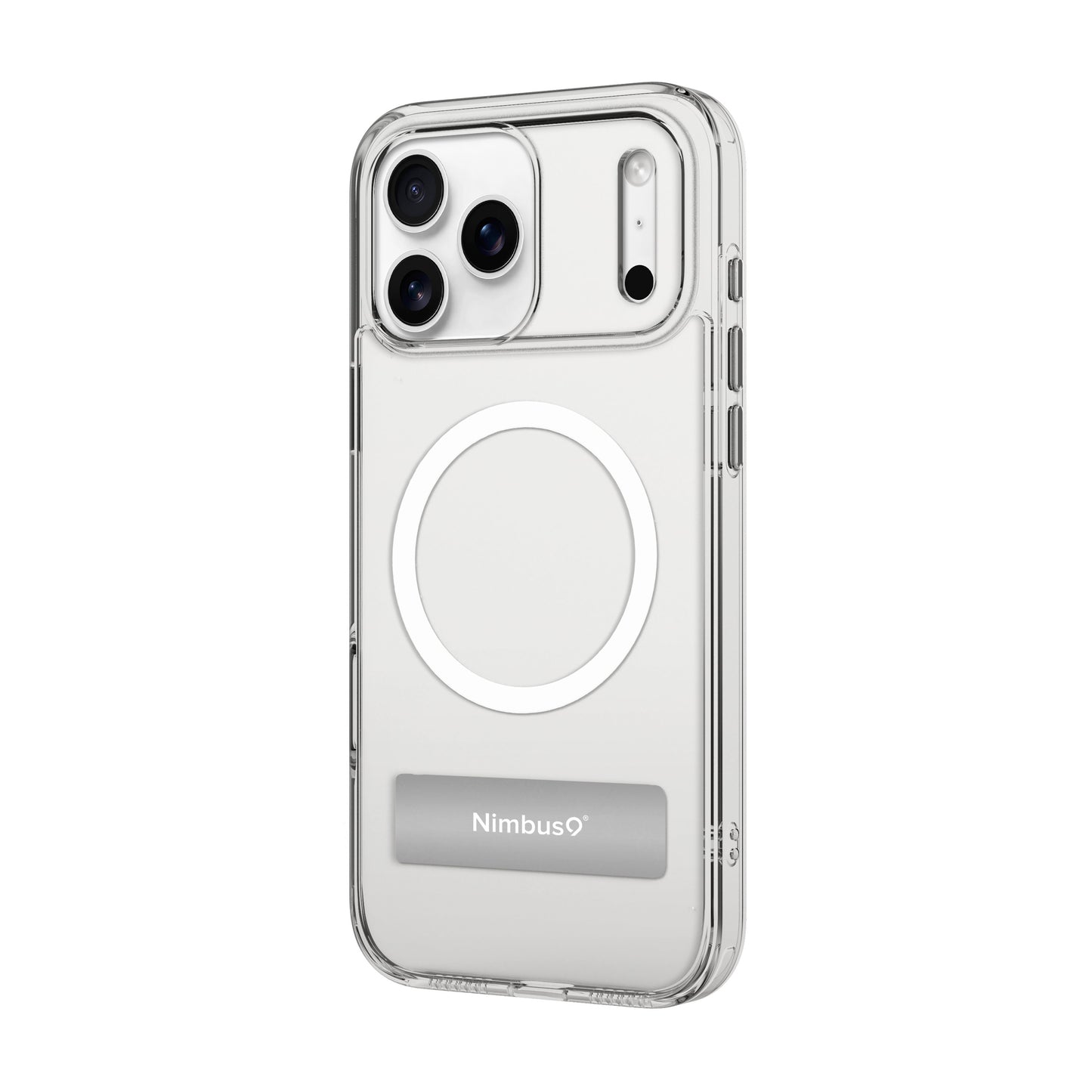 Nimbus9 Aero MagSafe Case for iPhone 17 Pro Max with Built-In Kickstand - Clear
