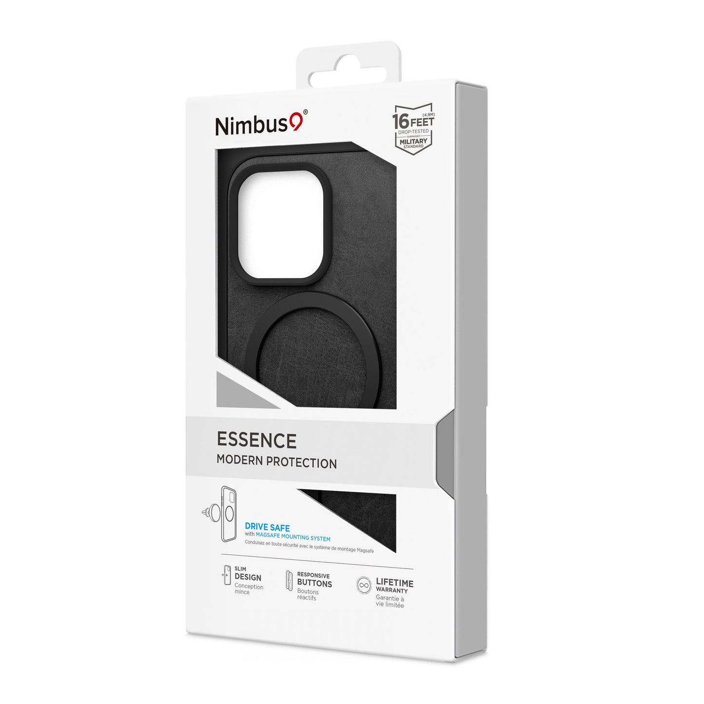 Nimbus9 Essence iPhone 15 Pro MagSafe Case - Black