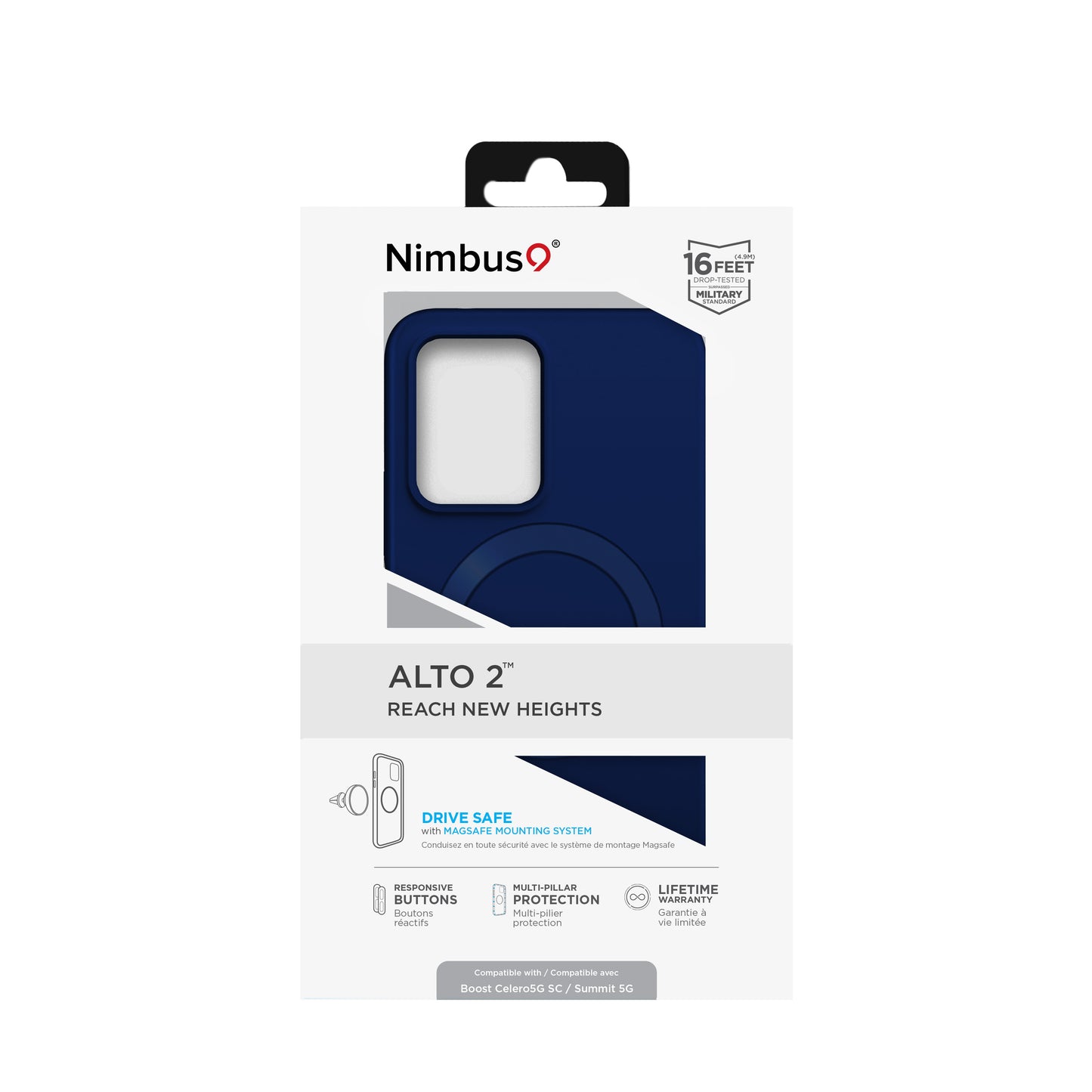 Nimbus9 Alto 2 Boost Celero5G SC and Summit 5G Case - Blue