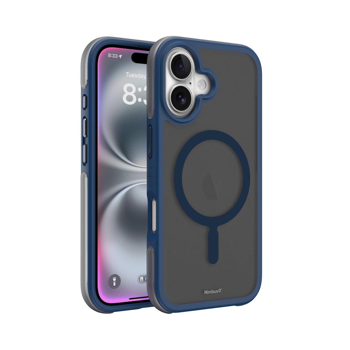 Funda MagSafe Nimbus9 Summit para iPhone 16 - Azul hielo