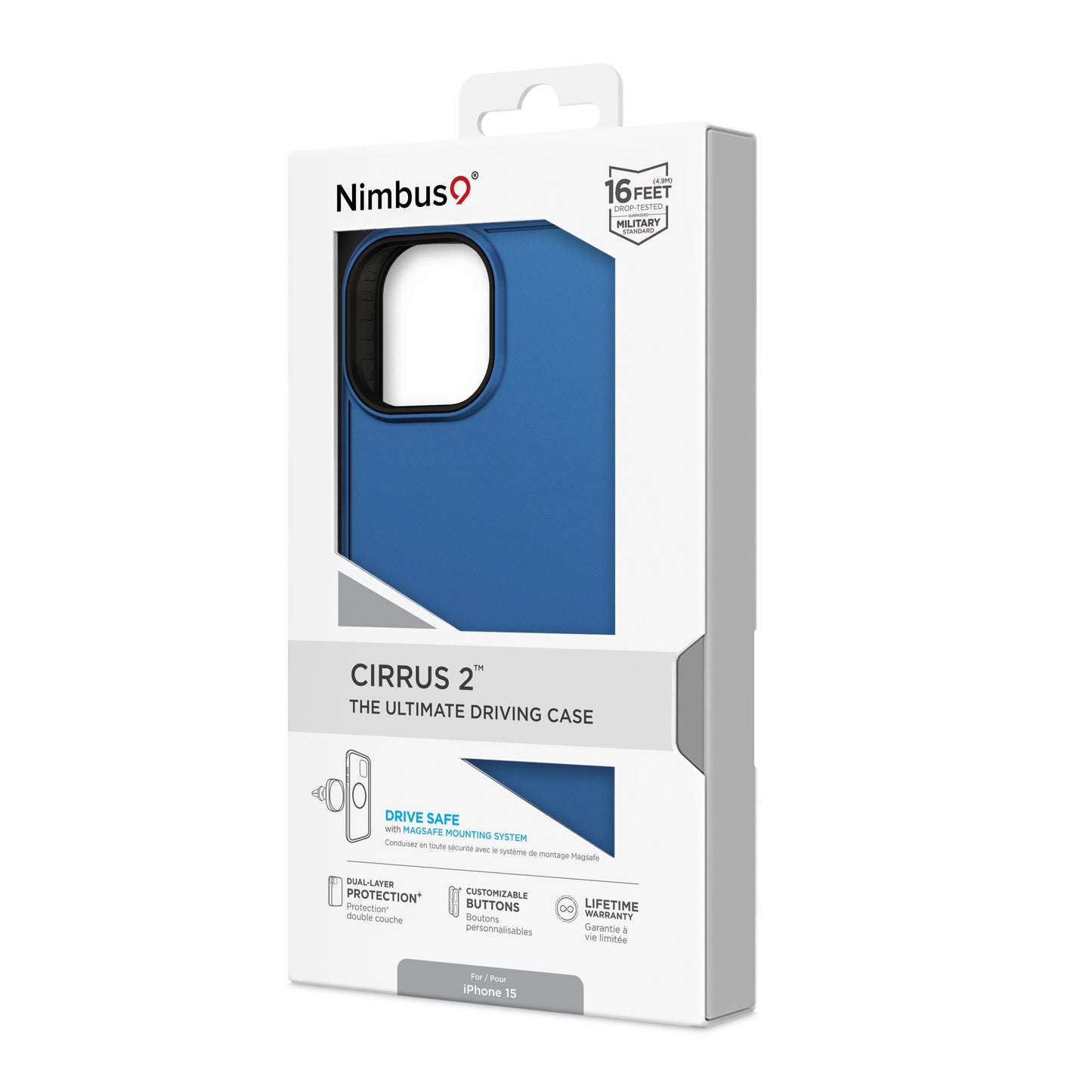 Funda MagSafe Nimbus9 Cirrus 2 para iPhone 15 - Azul Cobalto