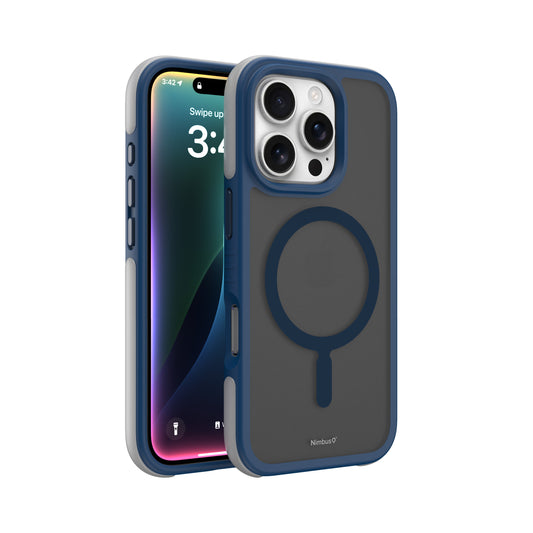 Coque MagSafe Nimbus9 Summit pour iPhone 16 Pro – Bleu givré