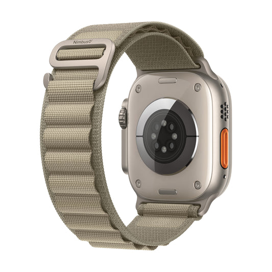 Bracelet sport en nylon Nimbus9 pour Apple Watch 45 mm – Taupe neutre