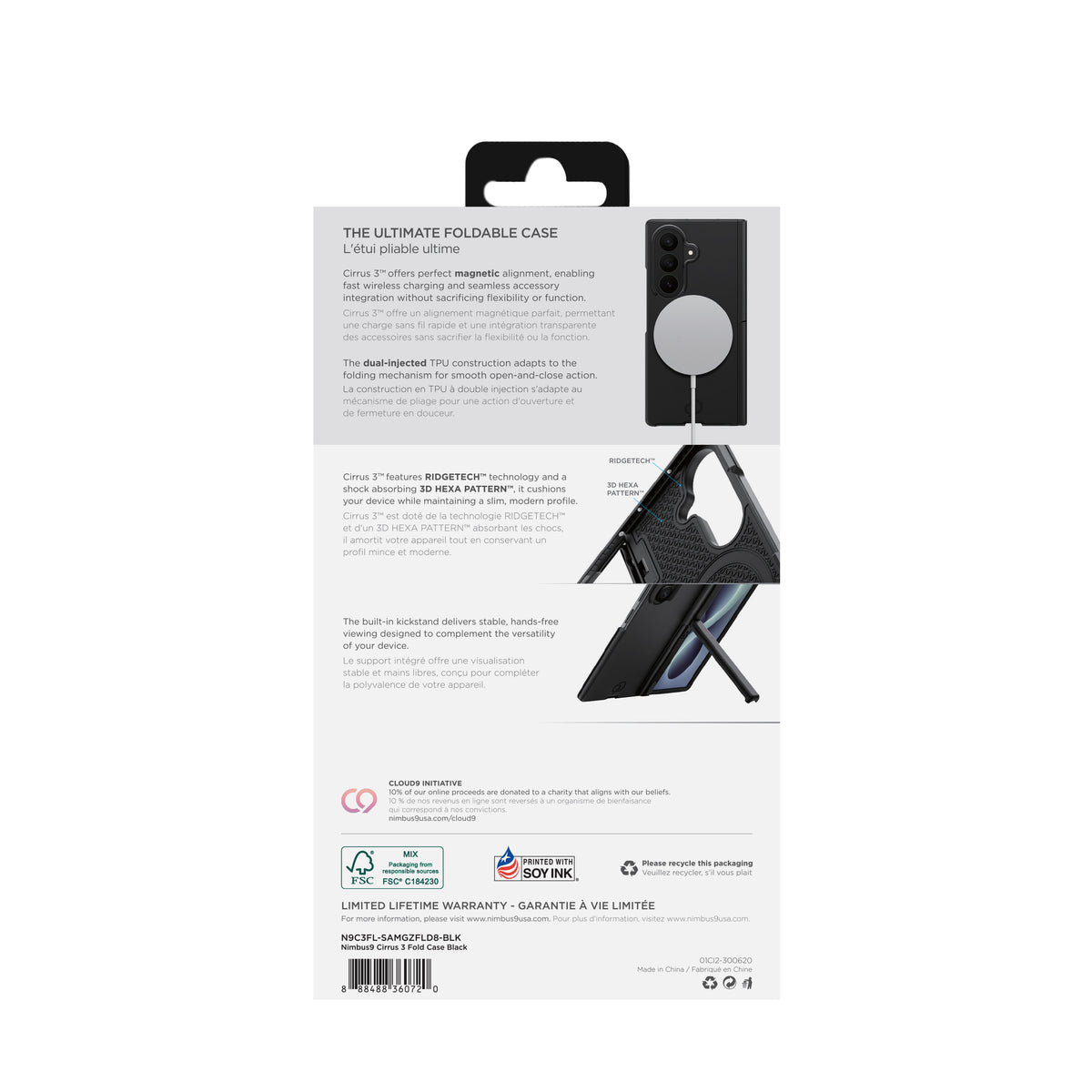 Nimbus9 Cirrus 3 Galaxy Z Fold8 Ultra MagSafe Case with Hinge Protection