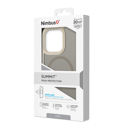 Coque MagSafe Nimbus9 Summit pour iPhone 16 Pro – Taupe givré