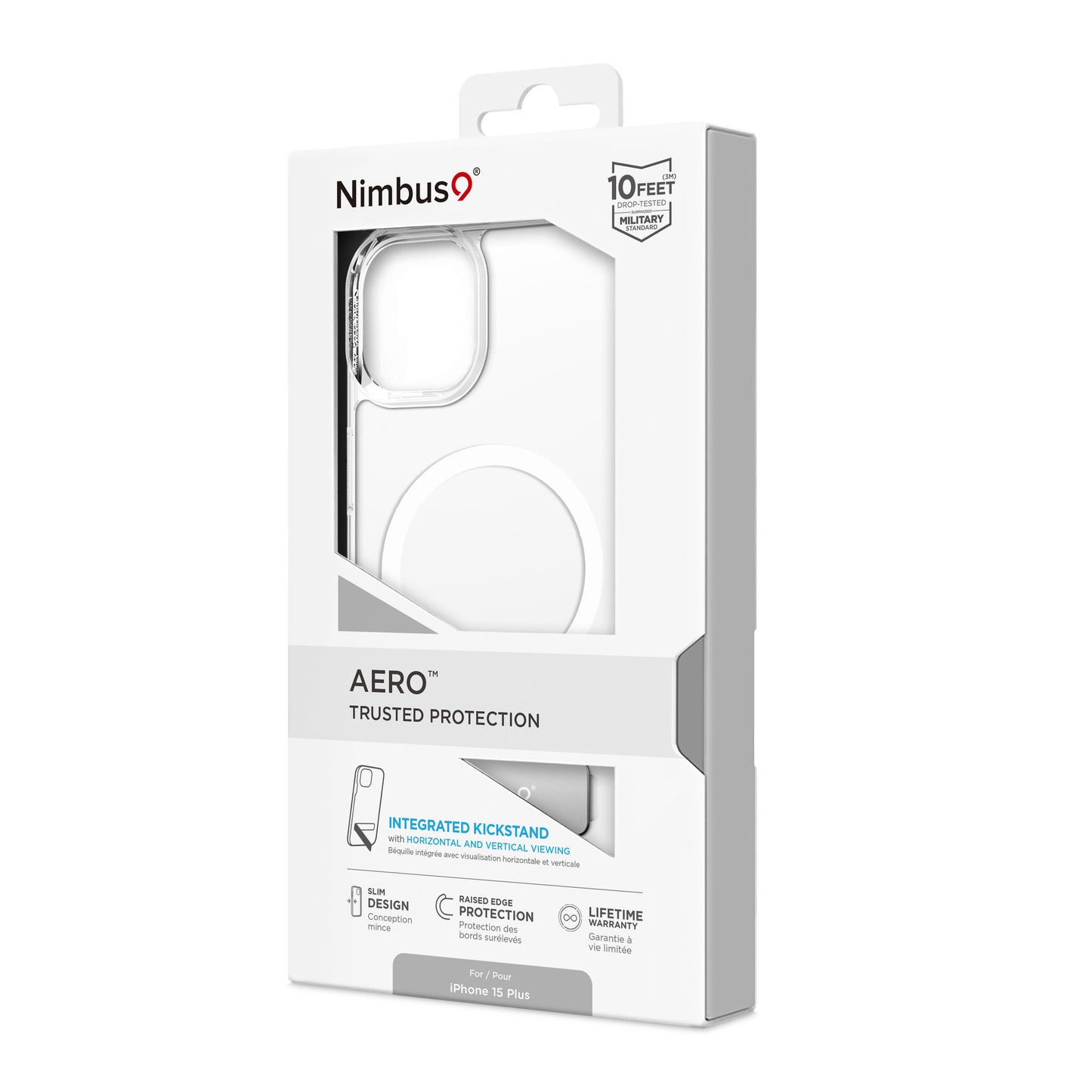 Coque Nimbus9 Aero MagSafe pour iPhone 15 Plus – Transparente