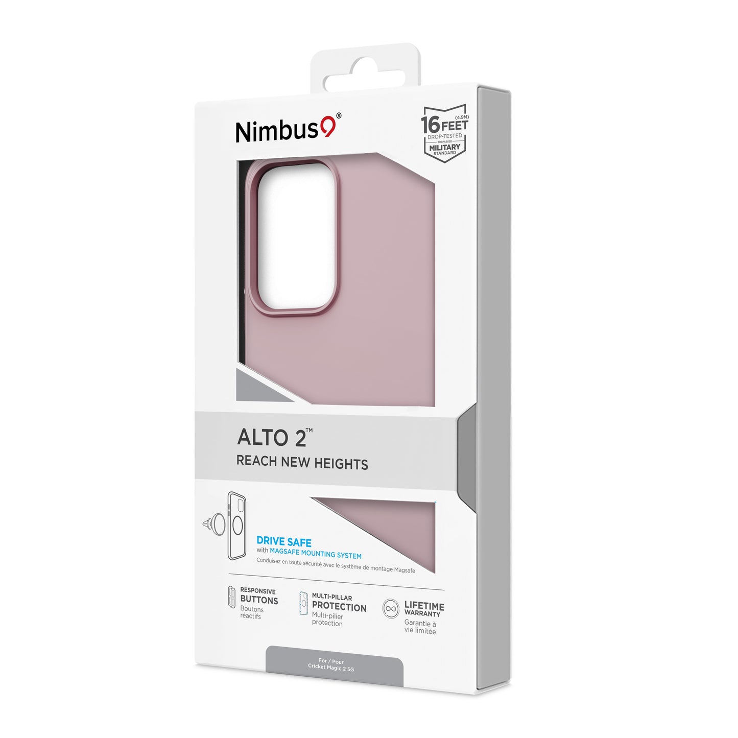 Nimbus9 Alto 2 Cricket Magic 2 5G Case - Pink