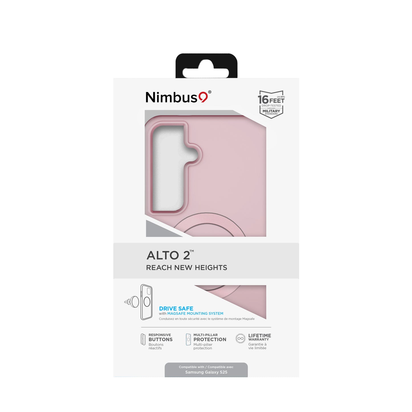 Funda Nimbus9 Alto 2 para Galaxy S25 - Rosa