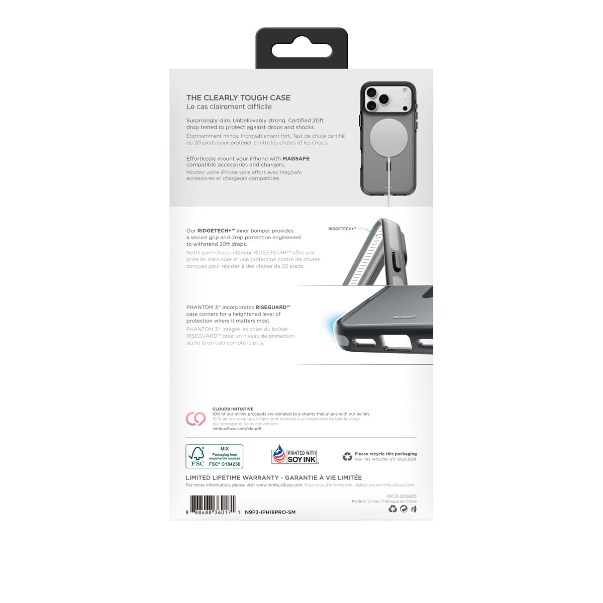 Nimbus9 Phantom 3 iPhone 18 Pro MagSafe Case