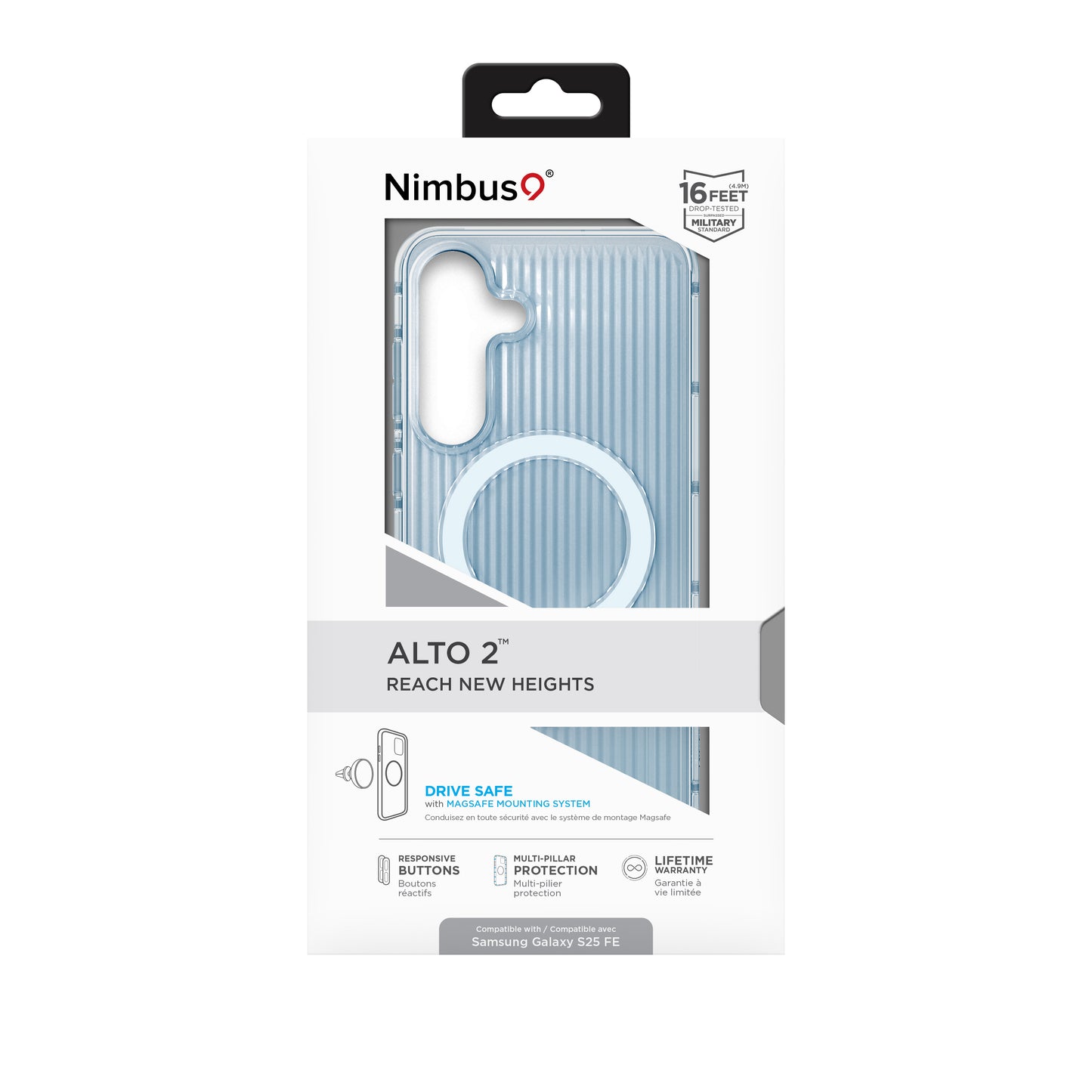 Nimbus9 Alto 2 Galaxy S25 FE MagSafe Case - Clear Blue