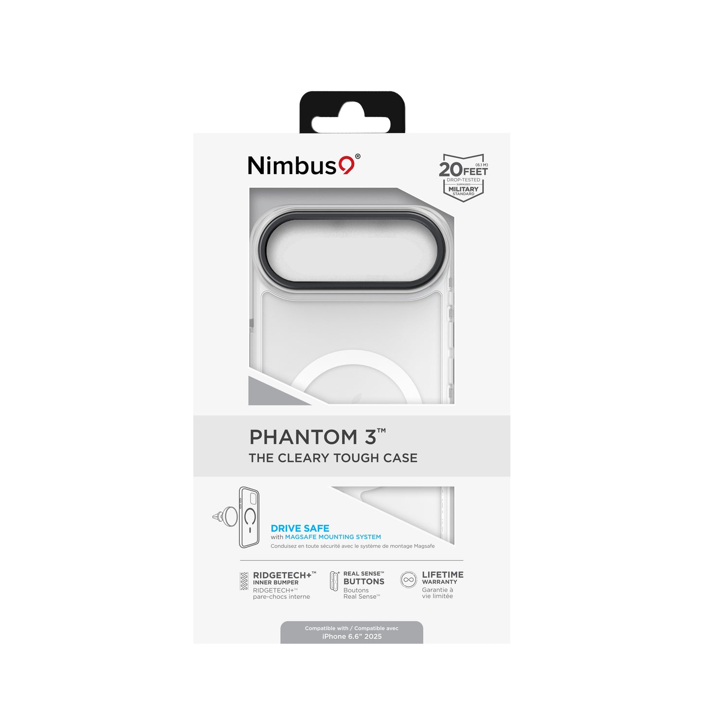 Nimbus9 Phantom 3 iPhone Air MagSafe Case - Clear