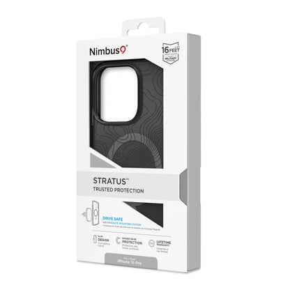 Funda MagSafe Nimbus9 Stratus para iPhone 15 Pro - Topografía